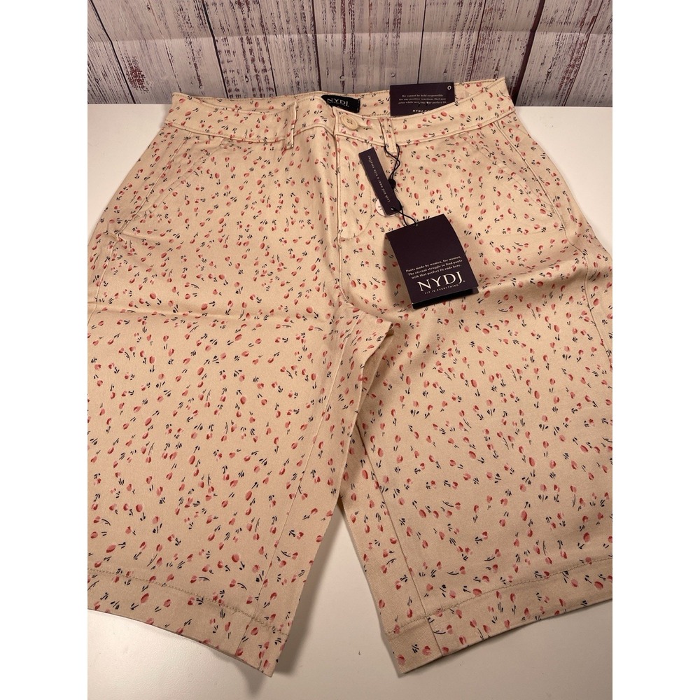 NYDJ Bermuda shorts Women's size 0 Sweet Home Floral Print New NWT